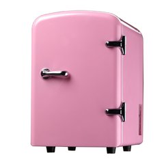 Мини холодильник объем 4 л мод. 4L розовый РЕТРО Beauty Service™
